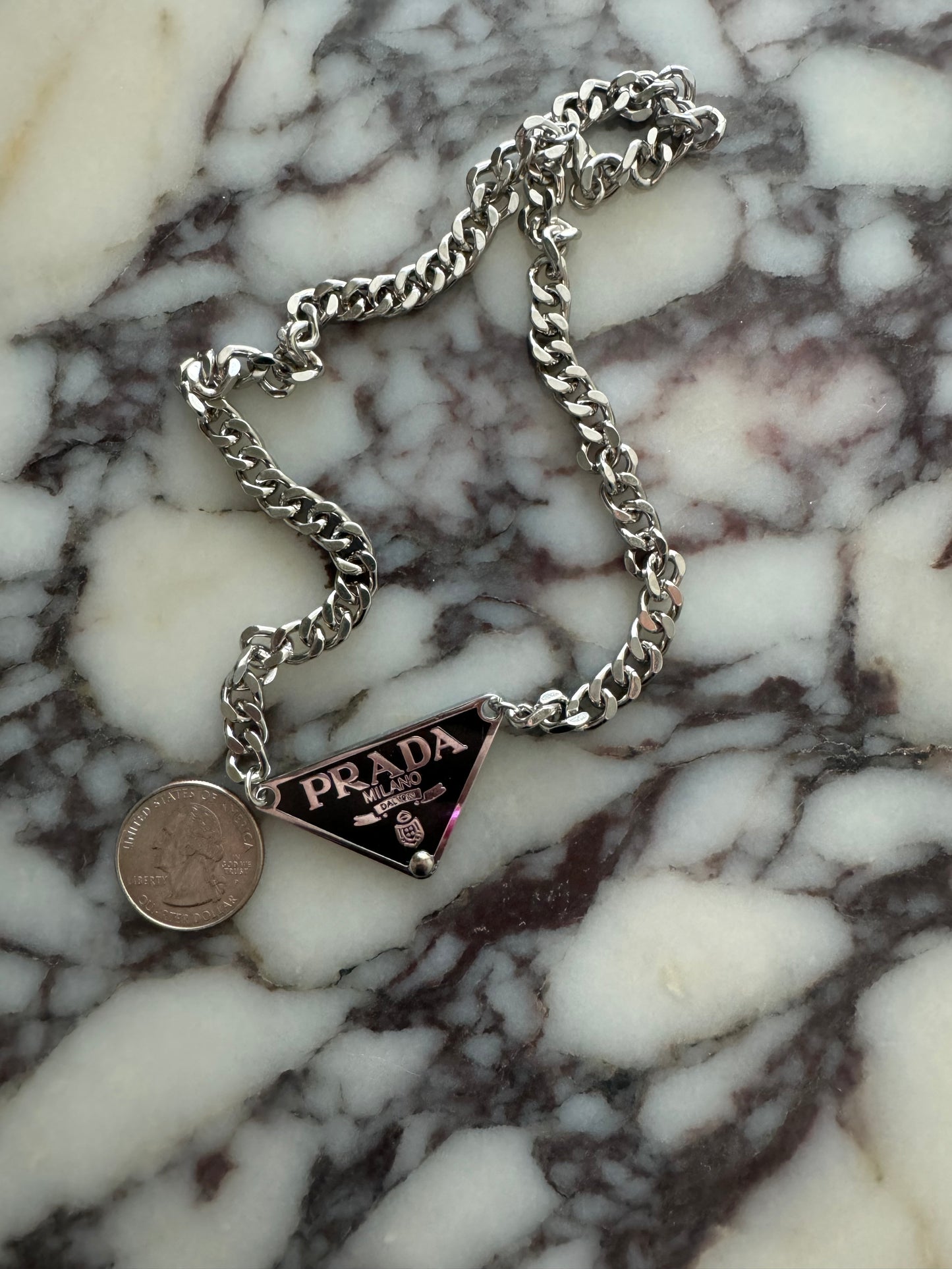 Isabella Triangle Tag Pendant