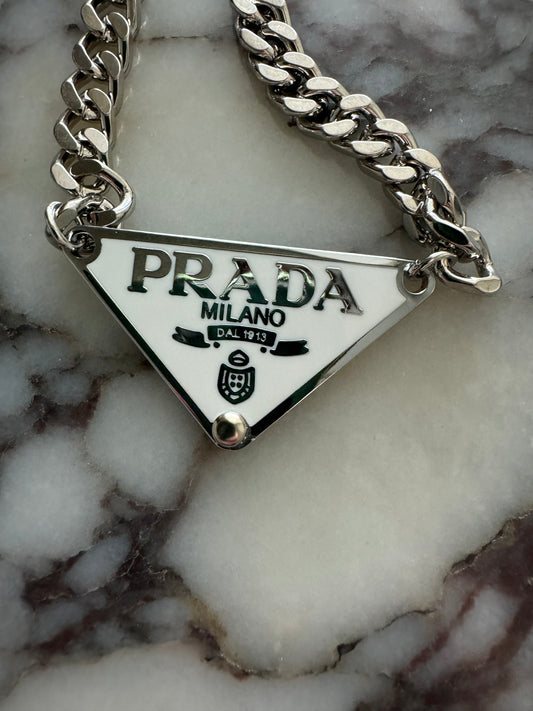 Heather Triangle Tag Pendant Necklace